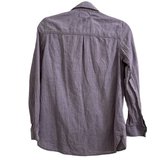 Madewell Purple Button Down Shirt - Picture 3 of 4